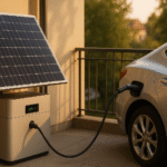 Wie ein Balkonkraftwerk mit Speichermöglichkeiten Ihr Elektroauto (teilweise) mit Strom versorgen kann