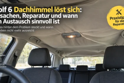 VW Golf 6 Dachhimmel löst sich: Ursachen, Reparatur und wann ein Austausch sinnvoll ist